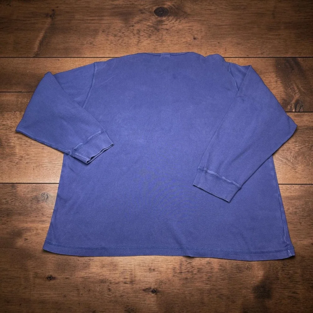 Vintage J. Crew Oarsman Mens XXL Grunge Henley Cotton Shirt Faded Shirt